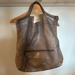 Foley + Corinna Taupe Leather Tote